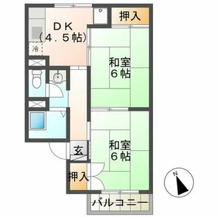 リトルハイツ【1階】の間取り