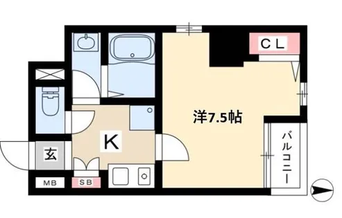 アルテミス平和【0201号室】の間取り