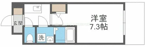 エスリードレジデンス大阪谷町ザ・マークス【2階】の間取り