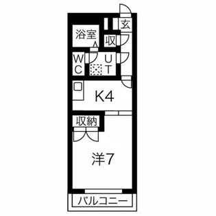 クリスタルコート【3階】の間取り