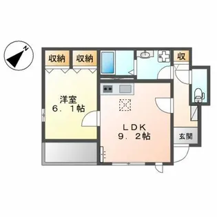 メルヴェール【1階】の間取り