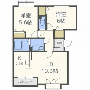 レガーノ・32【202号室】の間取り