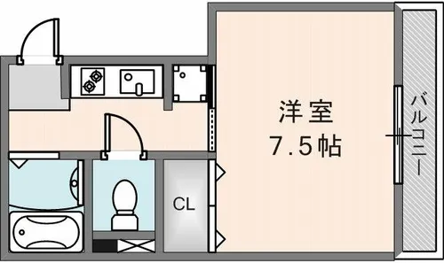 フレックス花園【303号室】の間取り