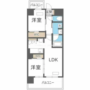 アーバネックス中崎町Ⅱ【6階】の間取り