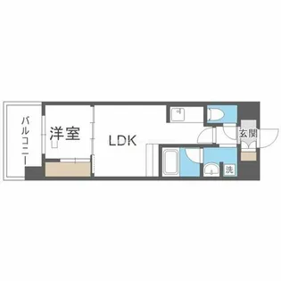 アーバネックス中崎町Ⅱ【8階】の間取り