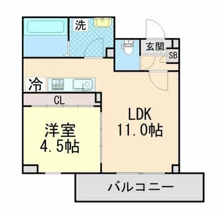 アリビラ六甲【2階】の間取り