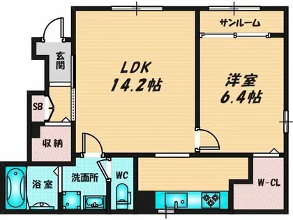 フロリア【1階】の間取り