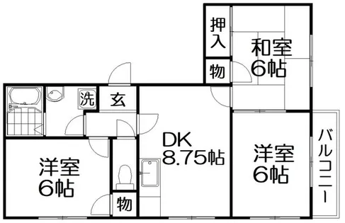 メゾンプリミエ【2階】の間取り