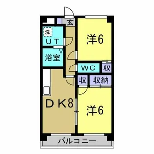 ルミエール【408号室】の間取り