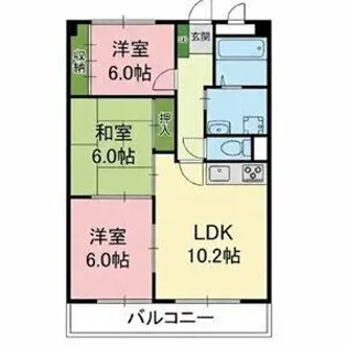 ピボットマンション池下【407号室】の間取り