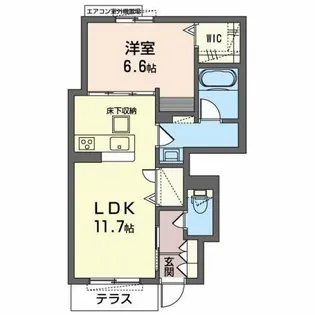 クローリス【1階】の間取り