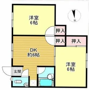 スパイラル小瀬Ⅰ【303号室】の間取り