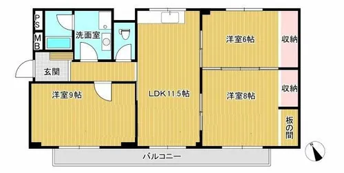 丸一ビル【401号室】の間取り