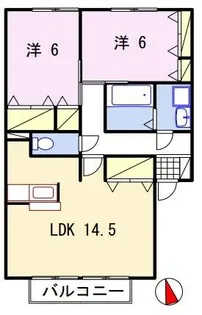ラティルス 南棟【2階】の間取り