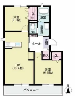 ラウンドシティ泉台【3階】の間取り
