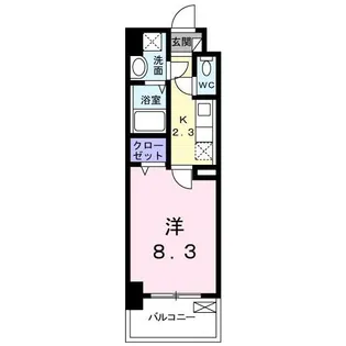 1Kの間取り画像
