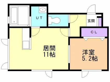 Progresso【105号室】の間取り