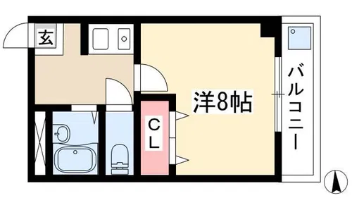 旭ビル【5階】の間取り