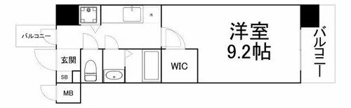 大阪府大阪市西区靱本町3丁目【マンション】の間取り