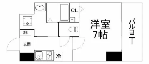 ブランシエスタ都島通【6階】の間取り