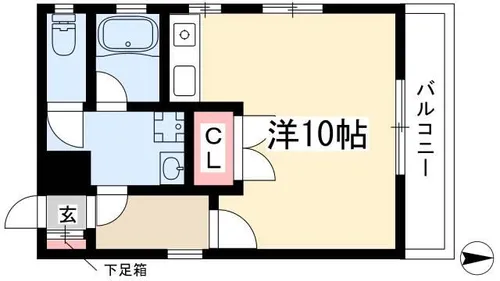 コーポ平野【202号室】の間取り