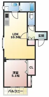 ラモーナ一津屋Ⅰ【2階】の間取り