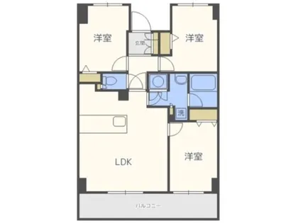 ホーリーフォート南平岸【6階】の間取り