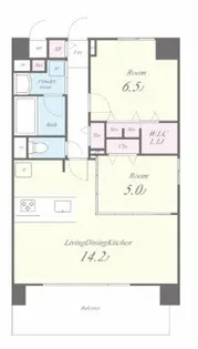 グランヴィラッセ北梅田【2階】の間取り