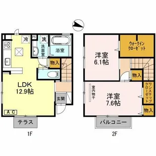 ポルト・リーヴァ【1号室】の間取り