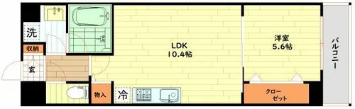 サンセール海老江【8階】の間取り