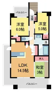 ロイヤル西宮今津駅前【1109号室】の間取り