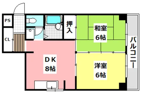大紅ビル【2階】の間取り