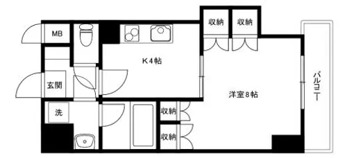 ラ・カステル・メウ【4階】の間取り
