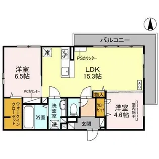 メゾン・ハピネス【1階】の間取り