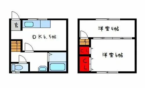 森本文化【1階】の間取り