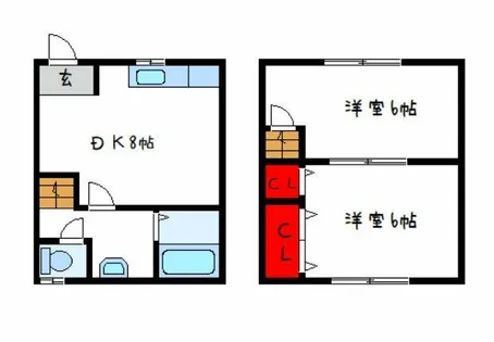 森本文化【1階】の間取り