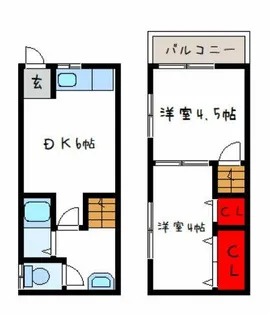 森本文化【1階】の間取り