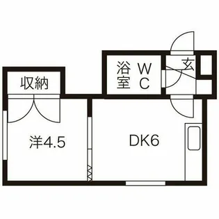 シャトレ麻生【3階】の間取り