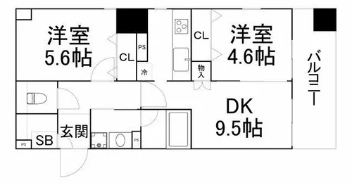 大阪府大阪市天王寺区細工谷1丁目【マンション】の間取り