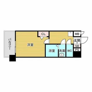 プレサンス庄内ブレイシス【5階】の間取り