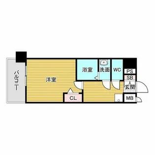 プレサンス庄内ブレイシス【6階】の間取り