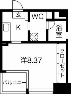 GRANDUKE代官町【3階】の間取り