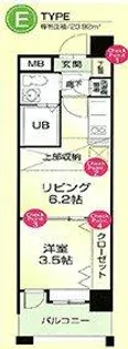 No.54 Wes-PROJECT博多駅南【1103号室】の間取り