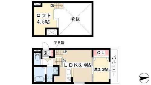 FAMILY STAGE川名Ⅲ【1階】の間取り