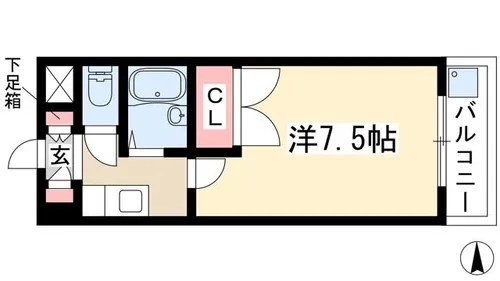 ENDOビルⅡ【502号室】の間取り