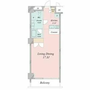 スクエア名駅南【0315号室】の間取り