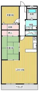 パークシティーたかし B【1階】の間取り