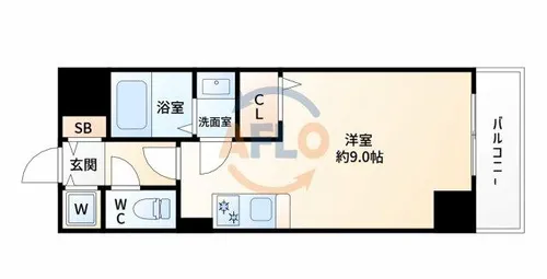 ノルデンタワー新大阪【4階】の間取り