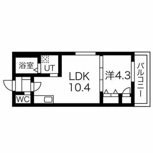 F asecia小若江【1階】の間取り