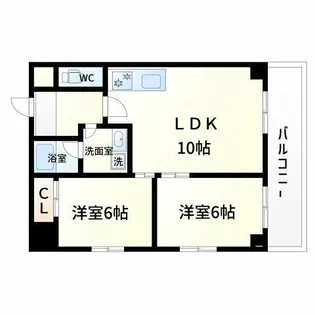 ハイツヒルトンPartⅡ【5階】の間取り